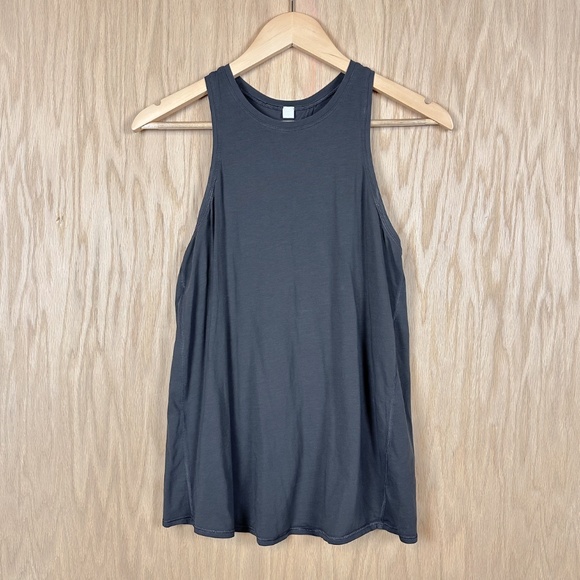 Lululemon All Tied Up Tank Split Back Heck Neck Tank Top Graphite Grey - Picture 4 of 12